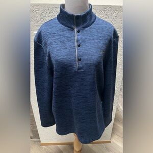 CALLAWAY FLEECE 1/4 SNAP BUTTON PULLOVER LARGE